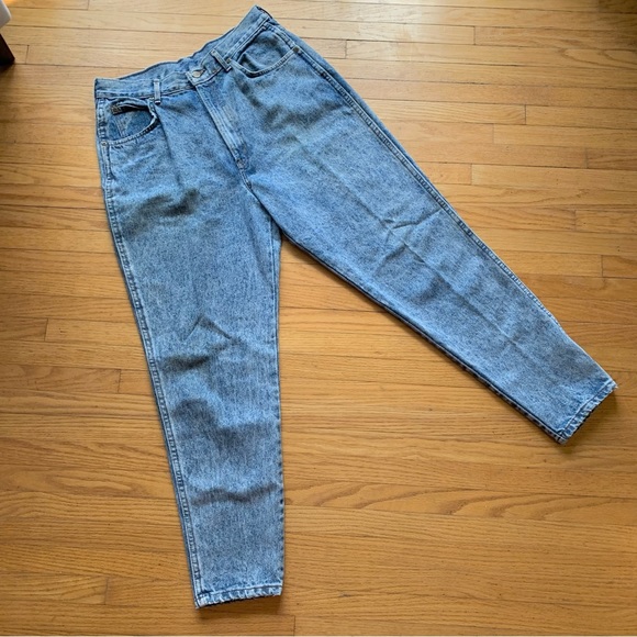 Vintage chic Vintage Acid Wash Jeans size 16 (waist 32") - Picture 2 of 9